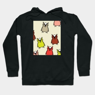 Owl Pattern Hoodie